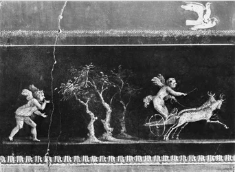 Cherubs in Chariot Race, Frieze from the Oecus of the Casa dei Vettii (House of the Vettii) c.50-79 AD